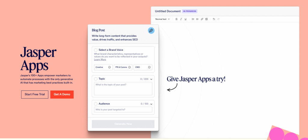 Jasper AI review : Uses
